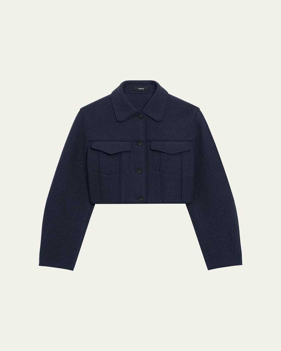 Crop Boucle Trucker Jacket